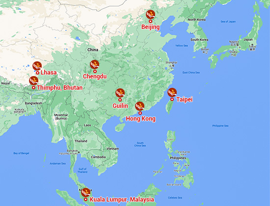 Asia Odyssey Travel Offices in China and Asia